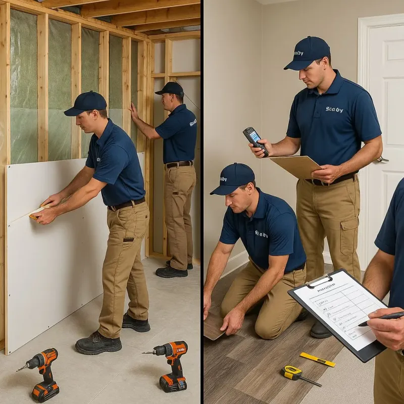 Repairs and Reconstruction process in San Augustine County, TX